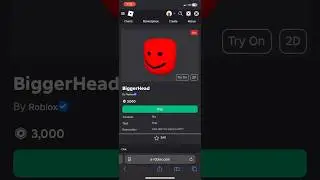 Buying BiggerHead [ROBLOX BLACK FRIDAY 2024] #roblox