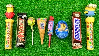 ASMR Most Popular Candys / some lots of colorful rainbow lollipop candy / unpacking chocolate eat #