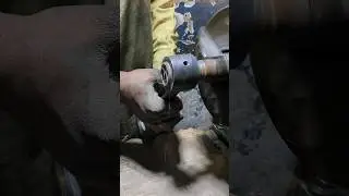 connecting rod polishing lathe work #foryou #automobile #mechanical #works #shorts