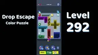 Drop Escape Level 292 Walkthrough 🟡🧩 | Color Puzzle Game Guide | Go Answer