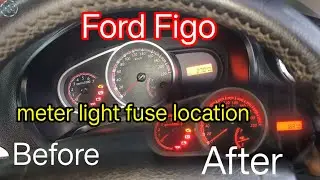 Ford Figo dashboard metre light fuse location#meter light fuse location#meter light not working#