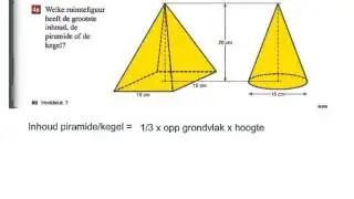 inhoud piramide en kegel