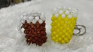 Root beer glass tutorial from beads