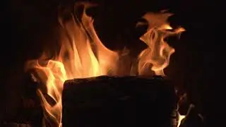 3 Hours Burning Fireplace with Crackling Sounds &bull; 4K UHD Cozy Ambience for Sleep & Study