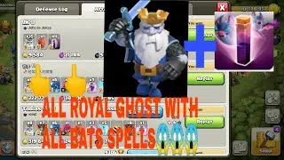 Th 12 attack with 11 bats and 35 royal ghosts 😋😛😜🤪