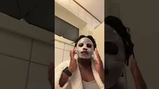 Trying the Numbuzin Rose PDRN Collagen Mask.