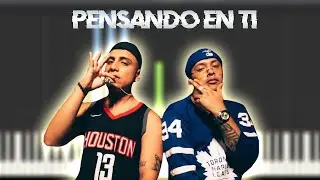 Murder , Vincez & Deep Nao - PENSANDO EN TI | Piano Tutorial / Partitura / Karaoke / MIDI