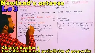 Newland's octaves ( octaves law)