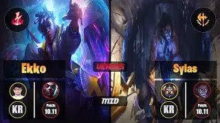 ShowMaker EKKO (Mid) [Electrocute] VS SYLAS - Challenger KR Patch 10.11