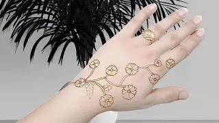Simple easy mehndi design #mehndi #madismehndistudio