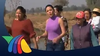 Mujeres construyen chinampas