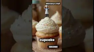 🧁🎀 &ldquo;Thimble-Cupcake Frosting Art  #minibakery  #cupcakeart  #tinytreats  #oddlysatisfying