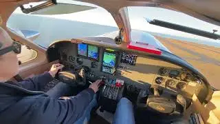 Cessna 421 takeoff KNEW Lakefront