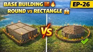 ARK Survival Evolved Hindi | Base Building Guide 🧱🔥 | Round & Rectangular Base | EP 26