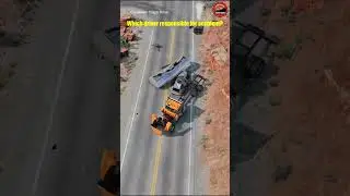 Realistic Highway Car Crashes | Cinematic BeamNG Drive Crash Simulation Shorts