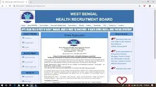 WBHRB Recruitment 2019 - Application Process for 819 Posts