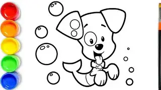 How To draw Bubble Guppies - Bubble Puppy Drawing - Bubble Guppies