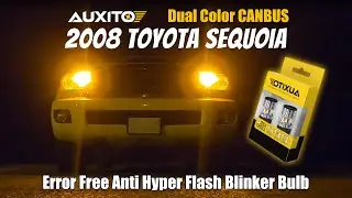 Светодиодные лампы AUXITO 3157 с переключением цвета с белого на янтарный &mdash; TOYOTA SEQUOIA