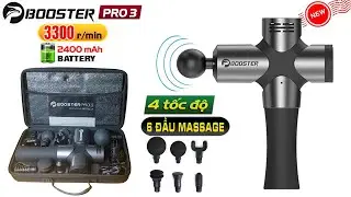 Review s&uacute;ng massage cầm tay Booster Pro 3 h&agrave;ng x&aacute;ch tay d&ograve;ng cao cấp của Mỹ | OKBUY.vn