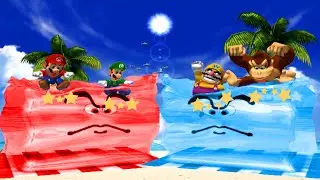 【マリオパーティ4】ミニゲームマリオVsルイージVsワリオVsドンキーコング(最強CPU｢たつじん」)