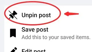 Facebook me post unpin kaise kare, how to unpin post in Facebook