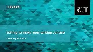 Editing to make your writing more concise