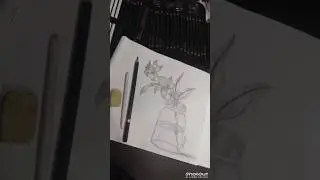 flower pot sketching 🌺 #💐 #sketch #flower #sketching