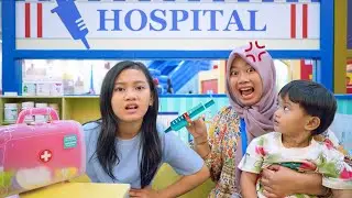 PERUT SALSA SAKIT BANYAK ES KRIM 🥵 - BERMAIN DOKTER DOKTERAN DI PLAYGROUND 