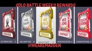 Madden 19: Solo Battles Ultimate Rewards (Week #3) #WEAREMADDEN