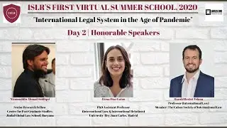 Day 2 | ISLR's First Virtual Summer School on International Legal System in the  Age of Pandemic