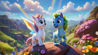 Three Baby Unicorns Fly in the Sky | Magical & Flying Song for Kids | Fantasy Rhyme for Toddlers