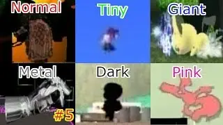 SSBM AR Normal VS Tiny VS Giant VS Metal VS Dark VS Pink PART5