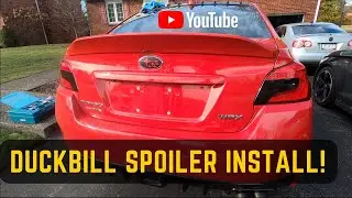2015-2021 Subaru WRX Duckbill Spoiler Install - 3AMOTOR From Amazon