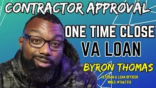 contractor approval process for a OTC VA  loan