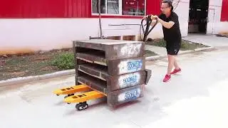 semi electric pallet truck  #electricpallettruck #electricpalletjack #WarehouseEquipment #forklift