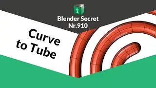 Blender 5 - Curve to Tube and Round Caps (Blender Secret Nr 910)
