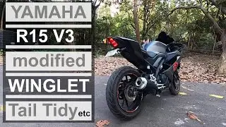 Yamaha R15 V3 со вкусом модифицирована - установка крыльев и хвостовой части для Yamaha R15 V3.0