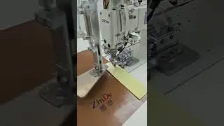 ZhiDe Automatic Formal Shirt Cuff Topstitching Machine #digitalsewing #breathablefabric #formalshirt