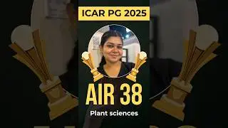 AIR 38 Plant Sciences |ICAR PG Exam 2025|AgriAddict Toppers Feedback#ICARPG2025#PlantSciencesToppers