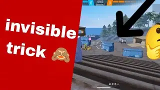 Invisible trick in Free fire after ob52 update 🤔 || X9 FLARE || #trending #tricks # tips