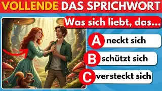 Wie viele dieser deutschen Redensarten kennst du? ❓🧠 | 50 Sprichw&ouml;rter & Redewendungen 🔥