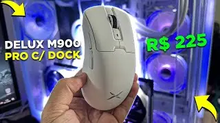 Mouse DELUX M900 PRO com DOCK de CARREGAMENTO - CUSTO BENEFÍCIO ATUAL do ALIEXPRESS!