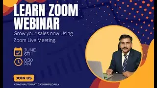 Day 1. | Learn Zoom For Live Meeting & Webinar | ImpleMENTOR Daily