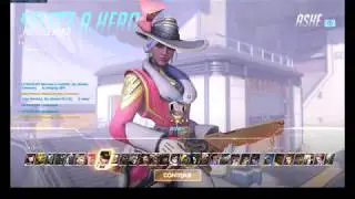 New Overwatch Storm Rising Ashe Skin! WIth Golden Gun! Review + Gameplay!