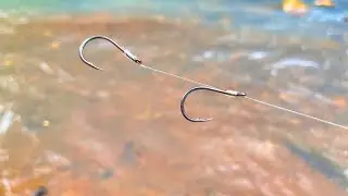 The Perfect Double Hook Rig! Tie Two Fishing Hooks on One Line in Just 2 Minutes!