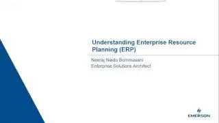 Enterprise Resource Planning &ndash; ERP 101