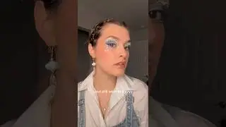 Слава богу за макияж ✨ 🌧️ #макияж #синиймакияж #веселыймакияж