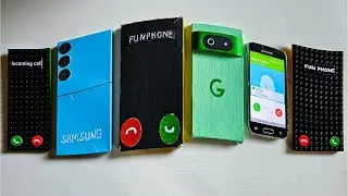 Cardboard iPhone 16 Pro Max vs LEGO iPhone 17 Pro Max distortion incoming call
