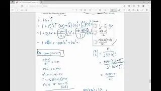 Binomial Expansion involving Unknown power
