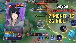 Cobain Skin Soyou Sasuke Uchiha Auto Savage , 26 Kill!